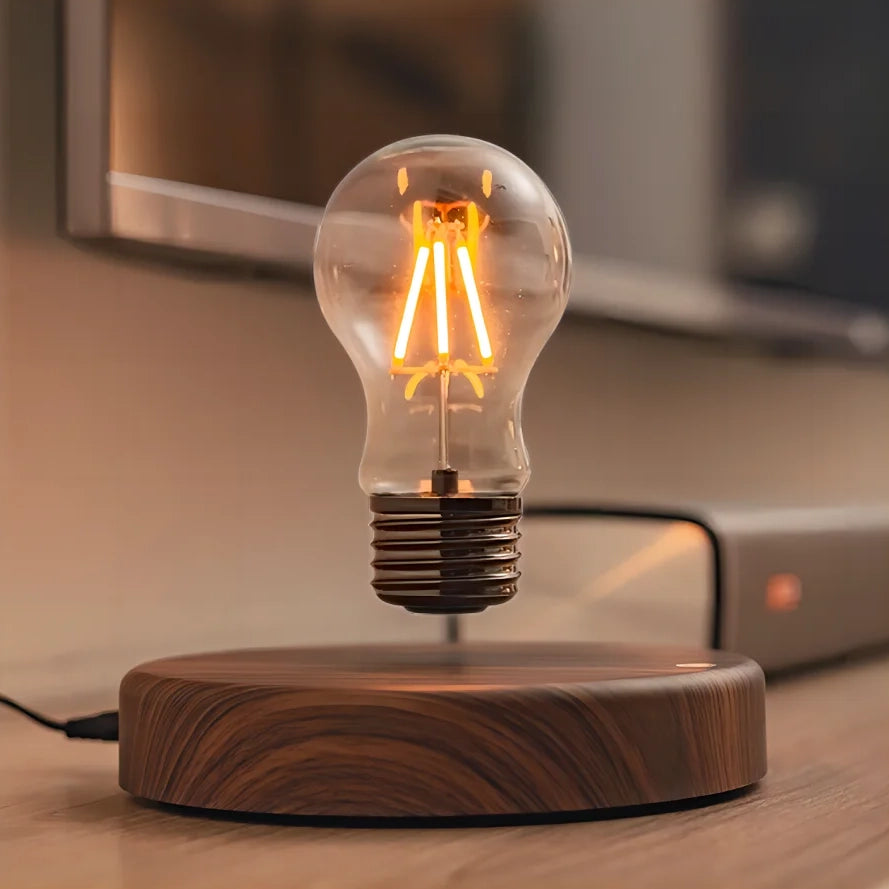 Lampe Edison en lévitation